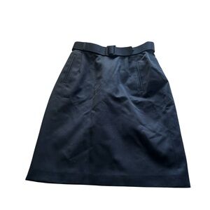 Navy blue wool skirt